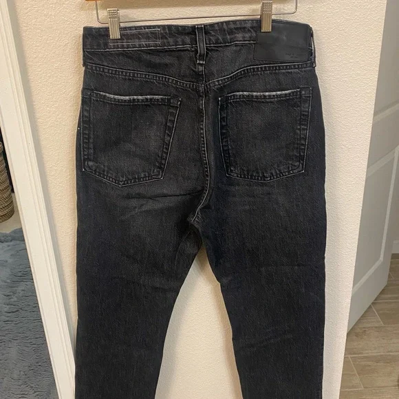 rag & bone Women’s Dark Gray Relaxed High Rise Ankle Slim Jeans - Picture 2 of 4